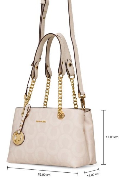 Çapraz Askılı Kadın Çanta Ekru Us25166