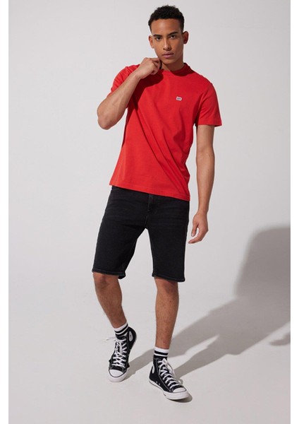 Erkek Kırmızı Bisiklet Yaka Tişört indirimleri