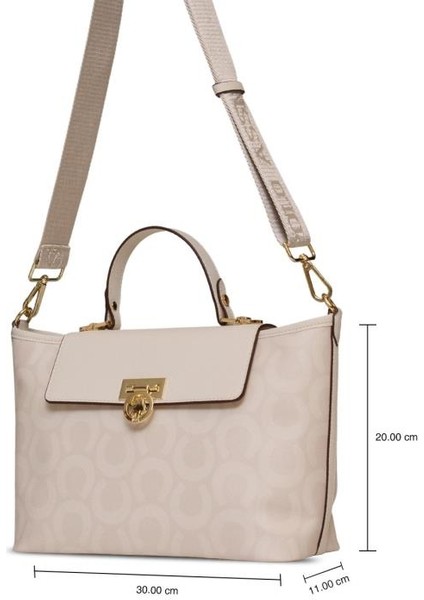 Çapraz Askılı Kadın Çanta Ekru Us25156