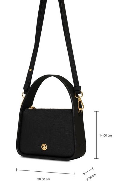Çapraz Askılı Kadın Çanta Siyah Us25259