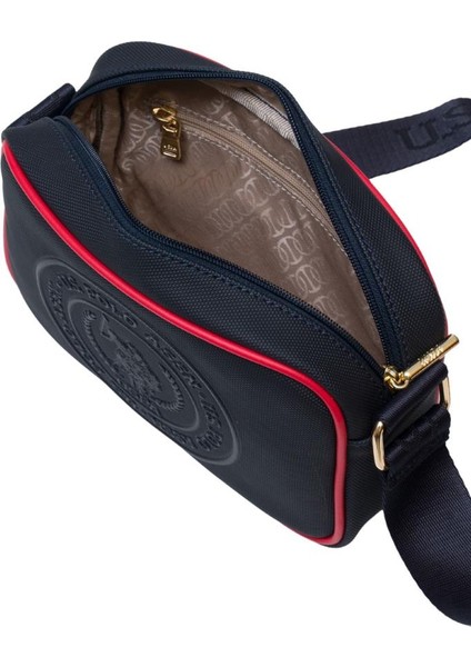 Çapraz Askılı Kadın Çanta Lacivert-Kırmızı Us25275