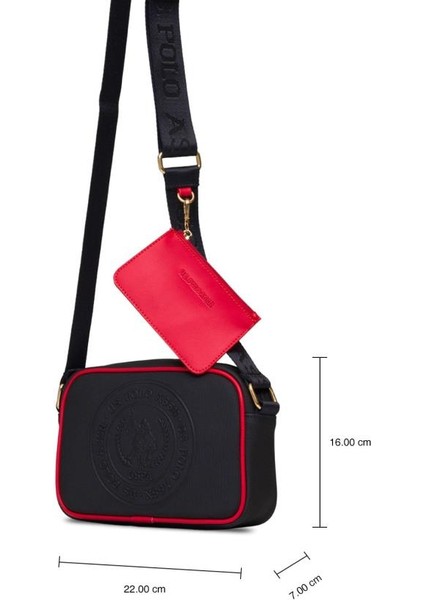 Çapraz Askılı Kadın Çanta Lacivert-Kırmızı Us25275