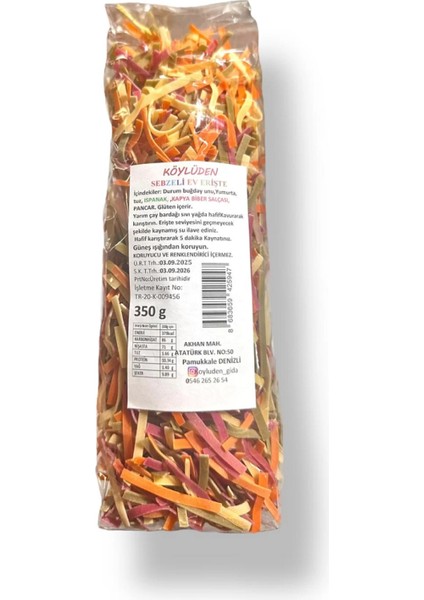 Ev Eriştesi (Sebzeli) 350 Gr.
