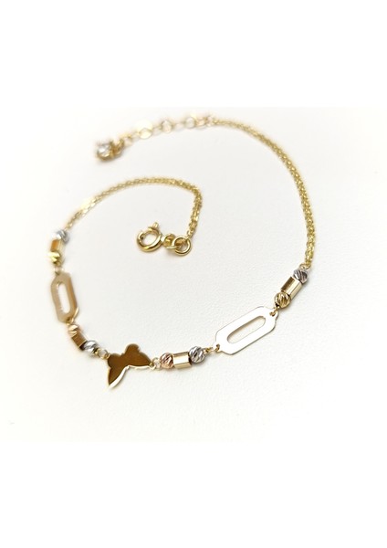 Pul Kelebek Dorika Toplu Bileklik Künye 14 Ayar Altın Hd Videolu fırsatları