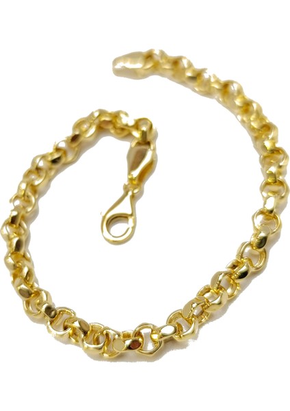 Rolo Doç Zincir Bileklik Künye 14 Ayar Altın Hd Videolu