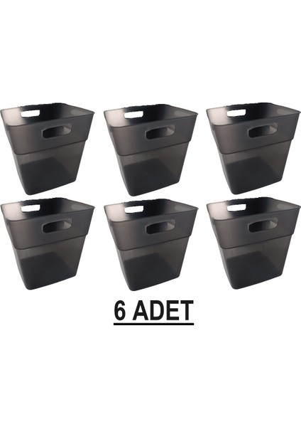 6 Adet MinioBox Antrasit Buzdolabı Kapak Içi Düzenleyici Organizer, çok amaçlı kutu, organizer