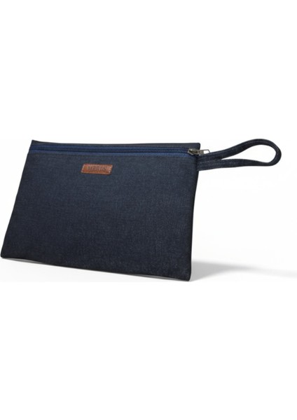 Denim Kumaştan Makyaj, Kişisel Bakım, Çok amaçlı El Çantası. Kadın Erkek Kullanımına Uygun fiyatları