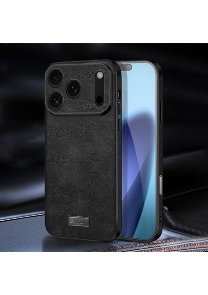 iPhone 17 Pro Max Için Sulada Tpu El Yapımı Deri Kılıf (Yurt Dışından)