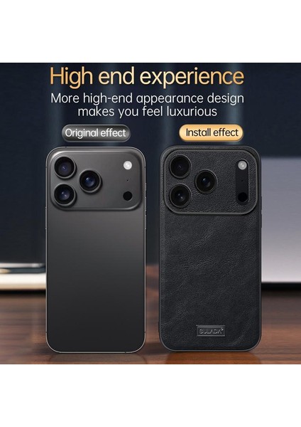iPhone 17 Pro Max Için Sulada Tpu El Yapımı Deri Kılıf (Yurt Dışından) modelleri