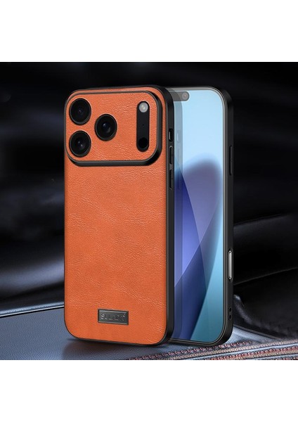 iPhone 17 Pro Max Için Sulada Tpu El Yapımı Deri Kılıf (Yurt Dışından)