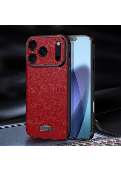 iPhone 17 Pro Max Için Sulada Tpu El Yapımı Deri Kılıf (Yurt Dışından)