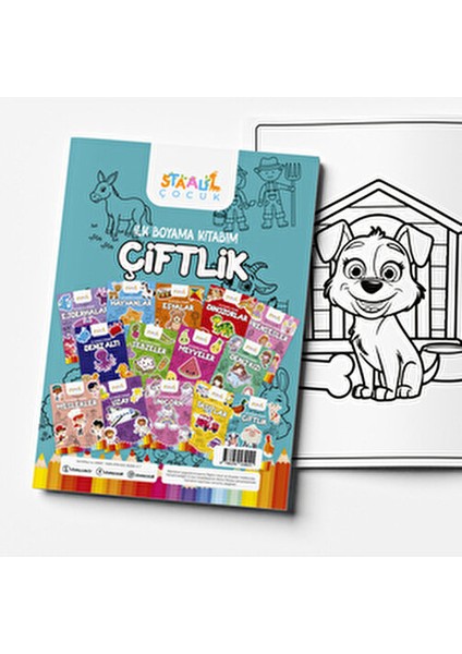 İlk Boyama Kitabım - Çiftlik