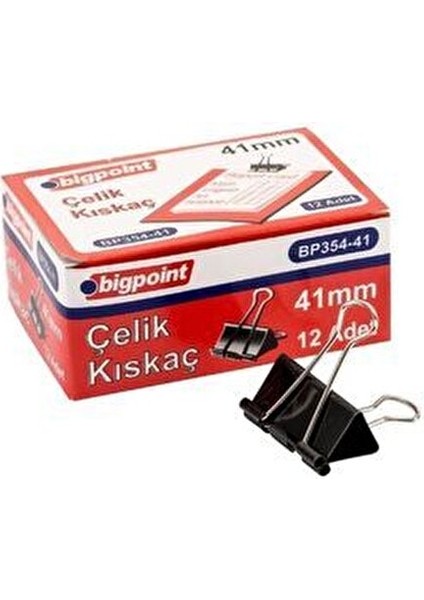 Çelik Kıskaç 41 mm 12'li Kutu Siyah Renkli Pratik Kırtasiye Ürünü modelleri