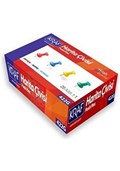 Harita Çivisi Renkli 20 Adet 422G Ofis ve Okul Kullanımı İçin Uygun fiyatları