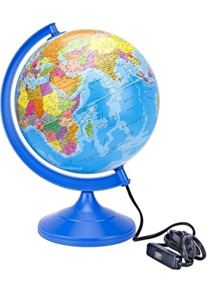 Işıklı Küre 26 cm Mavi Renkli Dünya Haritası ile Eğitici Tasarım fiyatları