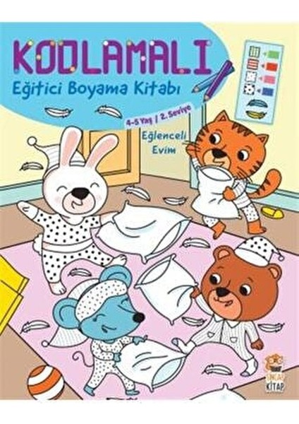 Kodlamalı Eğitici Boyama Seti (4 Kitap) indirimleri