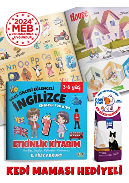 Okul Öncesi İngilizce Seti 5 Kitap modelleri