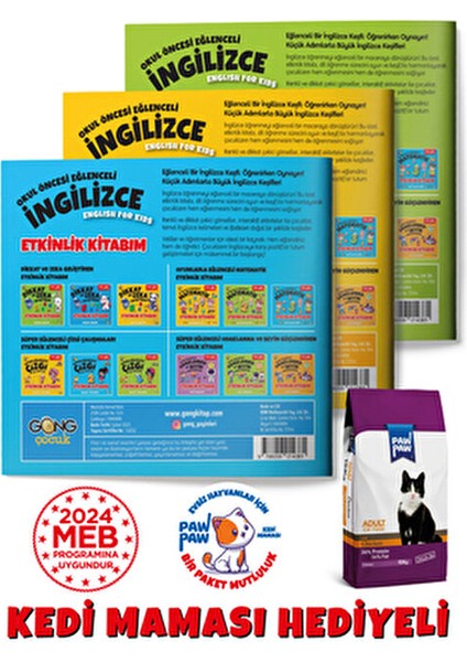 Okul Öncesi İngilizce Seti 5 Kitap