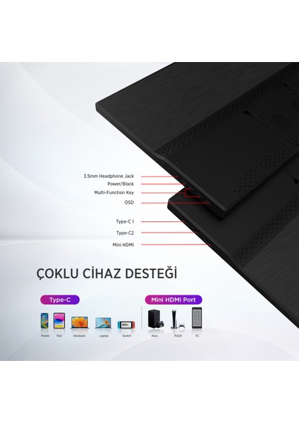 JDP15 15,6″ 60Hz Full Hd Taşınabilir IPS Monitör