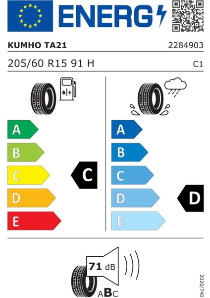 205/60R15 91H Solus TA21 2025 Yaz Lastiği fiyatları
