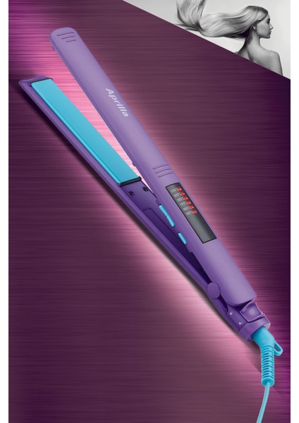 Dijital Isı Ayarlı Profesyonel Saç Düzleştirici Mor Renk fiyatları