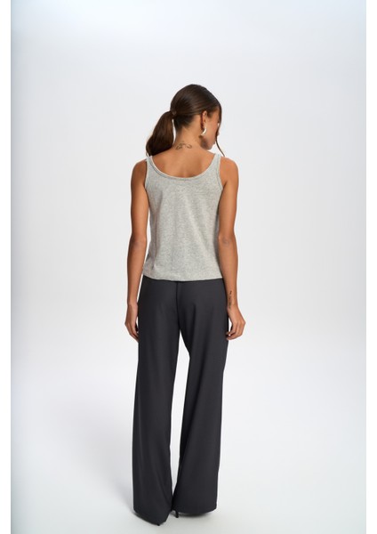 Salnor Basic Gri Crop indirimleri