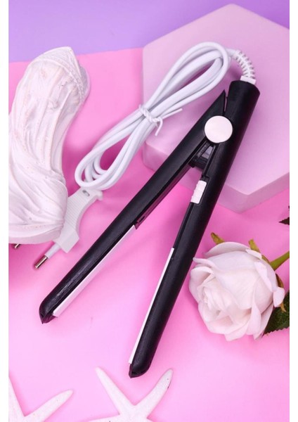 Mini Taşınabilir Saç Düzleştirici, Şık Siyah Tasarım fiyatları