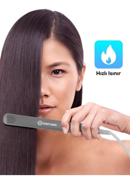 Mini Taşınabilir Saç Düzleştirici, Şık Siyah Tasarım fırsatları