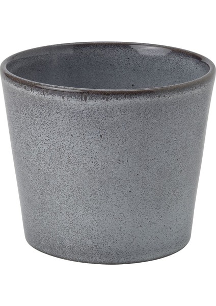 Seramik Saksı, Gri, 24 Cm, Iç/dış Mekan