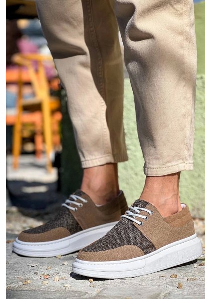 ZRN-042 Premium Bağcıklı Taba Casual Günlük Erkek Ayakkabı fiyatları