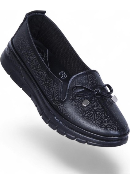 110 Atom Siyah Kadın Babet