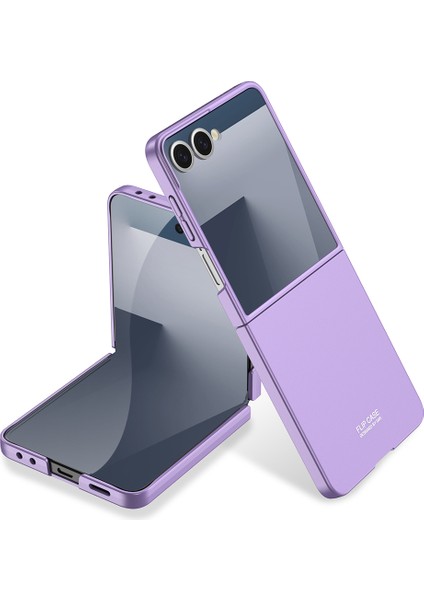 Samsung Galaxy Z Flip 7 Kılıf Sert Renkli Kıpta Kapak