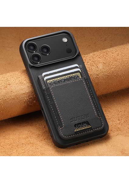 iPhone 17 Pro Için Cüzdan Standlı Arka Telefon Kılıfı (Yurt Dışından) fiyatları