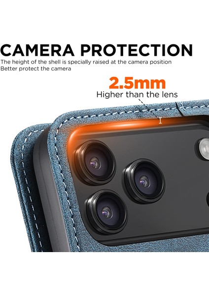 iPhone 17 Pro Max Için J07 Deri Telefon Kılıfı (Yurt Dışından) modelleri