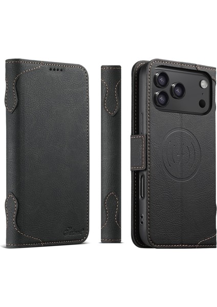 iPhone 17 Pro Için J07 Deri Telefon Kılıfı (Yurt Dışından)