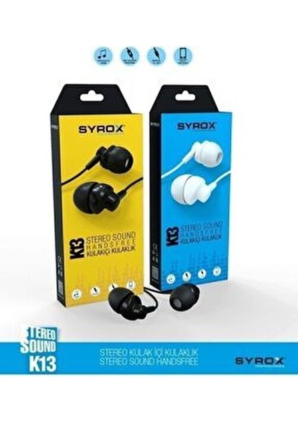 SYX-K13 Mikrofonlu Kablolu Kulaklık modelleri