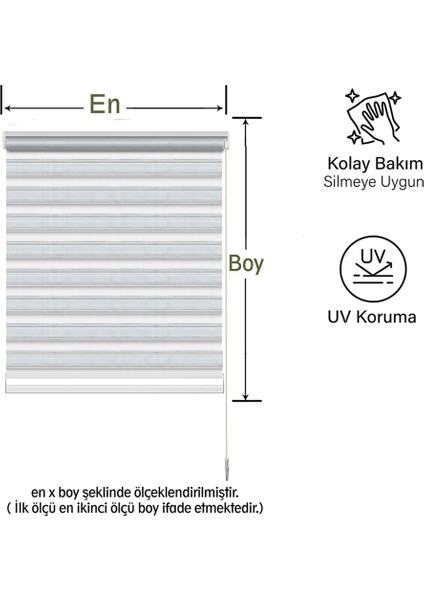 Geniş Simli Pileli Pudra ( Pembe )& Beyaz Zebra Perde fiyatları