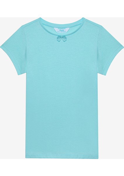 Kız Çocuk Bow 2li Çok Renkli Pijama Takımı