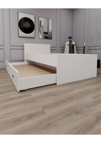 Sofia 90x190 Yatak Uyumlu 2 Kişilik Yavrulu Karyola, Beyaz - Sofia fiyatları