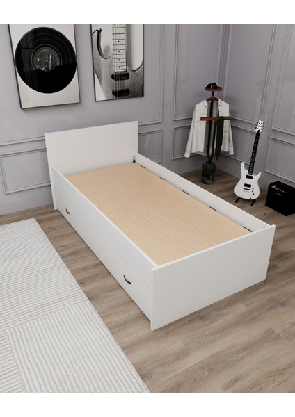 Sofia 90x190 Yatak Uyumlu 2 Kişilik Yavrulu Karyola, Beyaz - Sofia modelleri