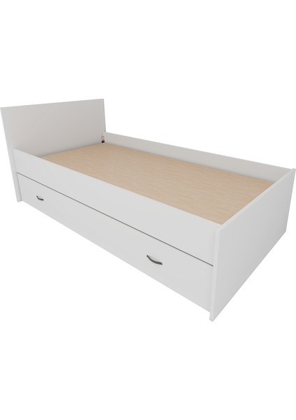 Sofia 90x190 Yatak Uyumlu 2 Kişilik Yavrulu Karyola, Beyaz - Sofia