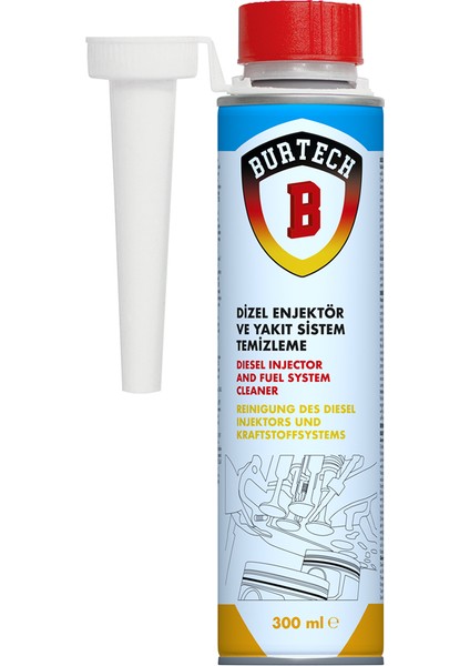 Dizel Enjektör ve Yakıt Sistem Temizleme Katkı 300ML