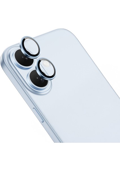 Apple iPhone 16 Işık Yansıma Önleyici 0.3mm Ar Kaplama Mikro Kamera Lens Koruyucu