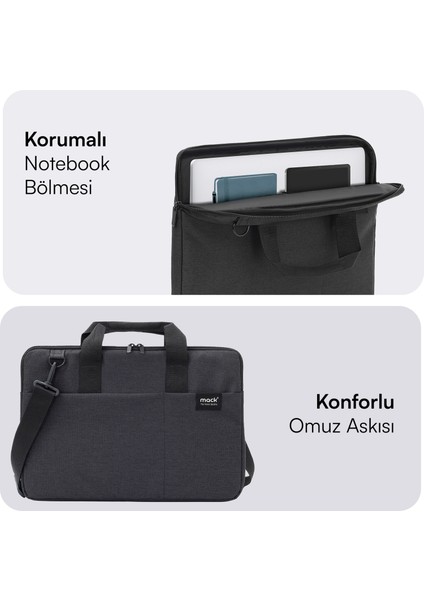 MCC-701 14.1'' City Fit Notebook Çantası Siyah indirimleri