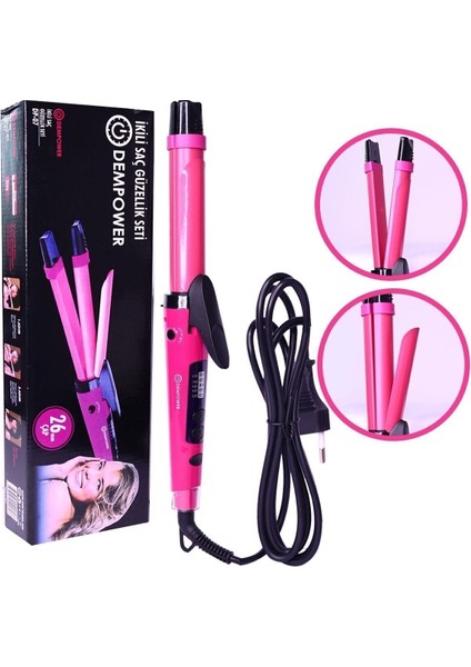 Ikili Saç Güzellik Seti, Pembe, Dp-07