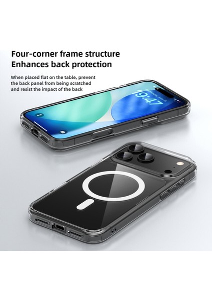 iPhone 17 Pro Max Için Şeffaf Magsafe Düşmeye Karşı Korumalı Telefon Kılıfı (Yurt Dışından) modelleri