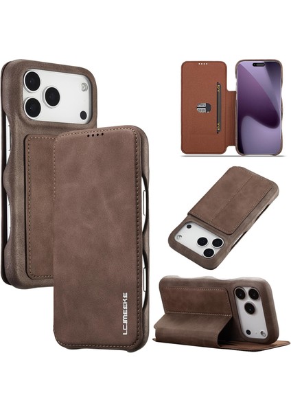 Lc Ancient S Deri Telefon Kılıfı iPhone 17 Pro Max Için (Yurt Dışından)