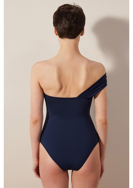 Shell Tek Omuzlu Lacivert Mayo