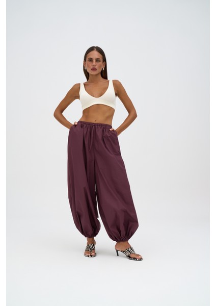 Velora Bordo Poplin Şalvar Pantolon fiyatları