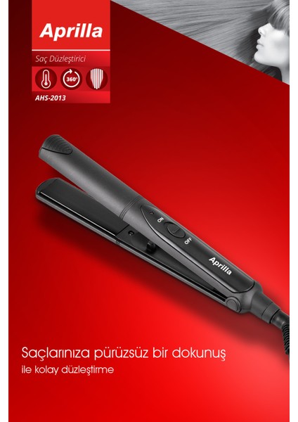 2013 Model Siyah Saç Düzleştirici, Şık ve Kullanışlı Tüketici Dostu Tasarım